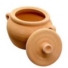 Load image into Gallery viewer, Cooking Clay pot, handmade Pottery cookware pan with lid, Natural Unglazed Earthenware pot, cooking Casserole, Terracotta Mud Roaster with handles
