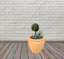 Load image into Gallery viewer, Handmade Clay Planter, Natural Terracotta plant pot, flower pots with Saucer, Pottery flower pots
