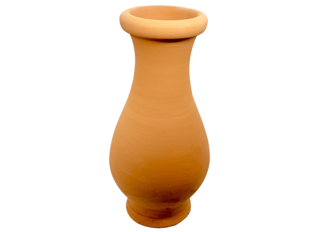 Clay Vase - Handmade Terracotta Vase, Farmhouse Pottery Vase, ceramic Vase for Décor, Rustic Centerpiece