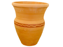 Load image into Gallery viewer, Handmade Pottery Clay Planter, Natural Terracotta plant pot, flower pots with Saucer, earthenware flowerpots
